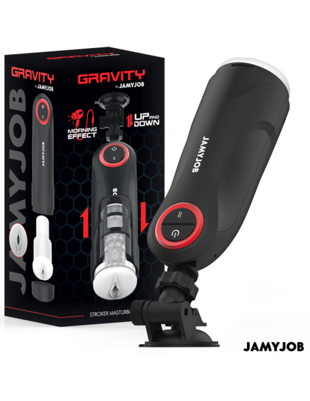 JAMYJOB - GRAVITY AUTOMATIC VAGINA MASTURBATOR 5 THRUSTING MODES AND SOUND EFFECT