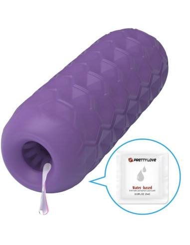 PRETTY LOVE – dvigubi kamuoliukai vyrams, violetinis masturbatorius