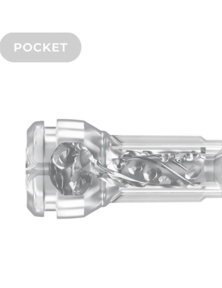 KIIROO - KIIROO SKAIDRUS KIŠENINIS PLOKŠTELIS „FEEL POCKET STROKER CRYSTAL“