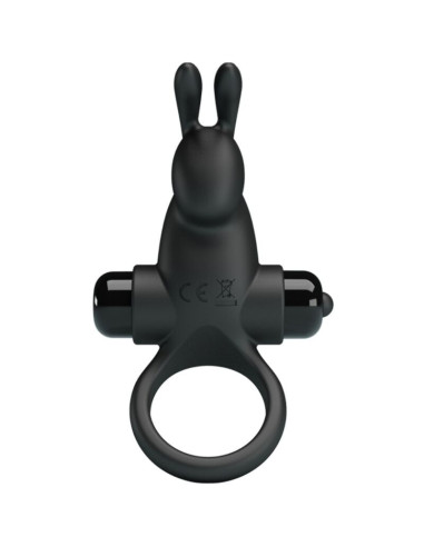 PRETTY LOVE - VIBRATING RING RABBIT CLITORIS STIMULATOR 10 VIBRATIONS BLACK