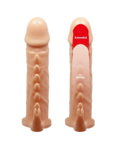 PRETTY LOVE - EMMIT PENIS SLEEVE CLITORIS STIMULATOR FLESH