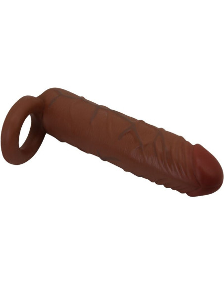 PRETTY LOVE - KAILE PENIS SLEEVE WITH 2.5 CM EXTENSION MULATTO