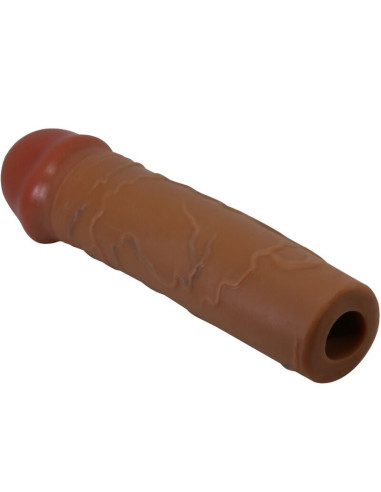 PRETTY LOVE - NILE PENIS SLEEVE WITH 2.5 CM EXTENSION MULATTO