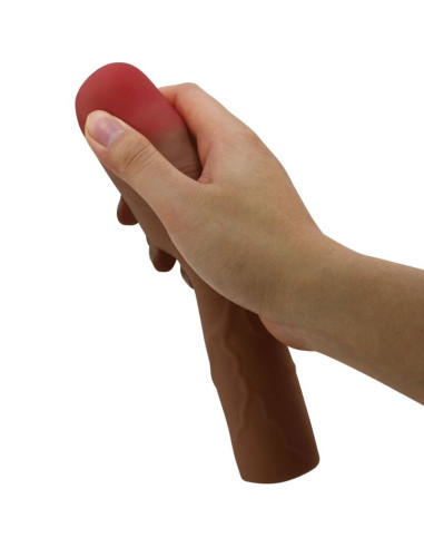 PRETTY LOVE - KYLIAN PENIS SLEEVE WITH 7.6 CM EXTENSION MULATTO