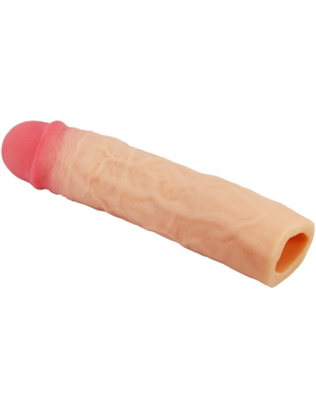 PRETTY LOVE - DEREK PENIS SLEEVE WITH 7.6 CM EXTENSION FLESH