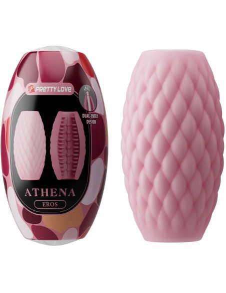 PRETTY LOVE - ATHENA EROS SILIKONINIS VYRIŠKAS MASURBATORIS ROŽINIS