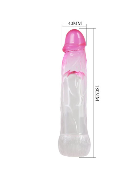 PRETTY LOVE - NERON REALISTIC 6 CM ENLARGEMENT SHEATH FOR PENIS PINK