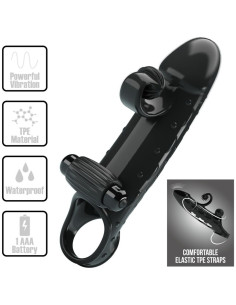 ROMANCE - VIBRATING PENIS SLEEVE BLACK