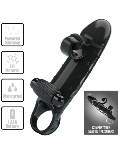 ROMANCE - VIBRATING PENIS SLEEVE BLACK