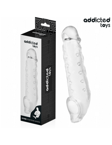 ADDICTED TOYS - TRANSPARENT PENIS SHEATH SIZE M 27 CM