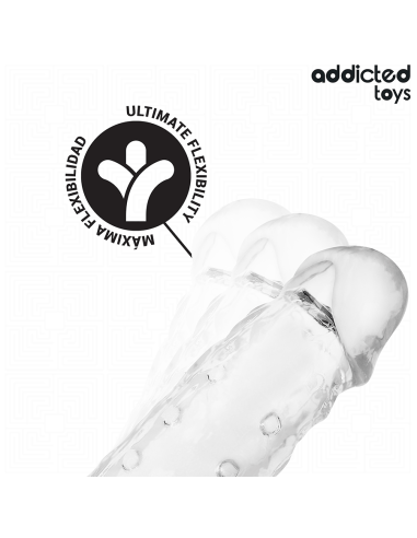 ADDICTED TOYS - TRANSPARENT PENIS SHEATH SIZE M 27 CM