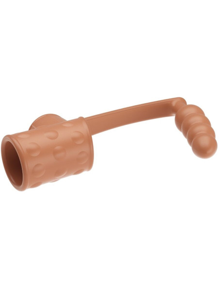 PRETTY LOVE - PENIS SLEEVE WITH ANAL PLUG NATURAL