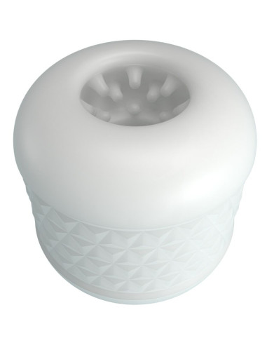 PRETTY LOVE – krištolinis vyriškas masturbatorius, baltas