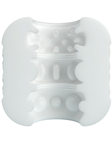 PRETTY LOVE – krištolinis vyriškas masturbatorius, baltas