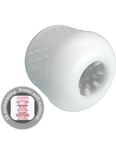 PRETTY LOVE - CRYSTLE MALE MASTURBATOR WHITE