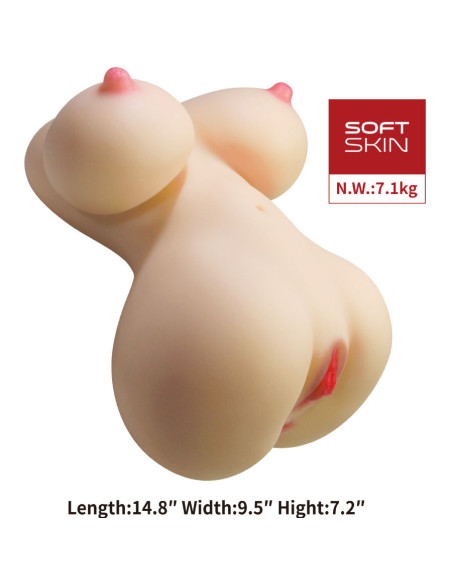 CRAZY BULL - FIONA REALISTINĖ MOTERIŠKA LIEMENS MAGŠTIS IR ANALINIS DALIS 7,1 KG