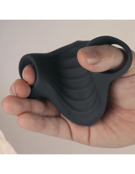 ROCKS- OFF - PALM BLACK FLEXIBLE VIBRATOR MASTURBATOR