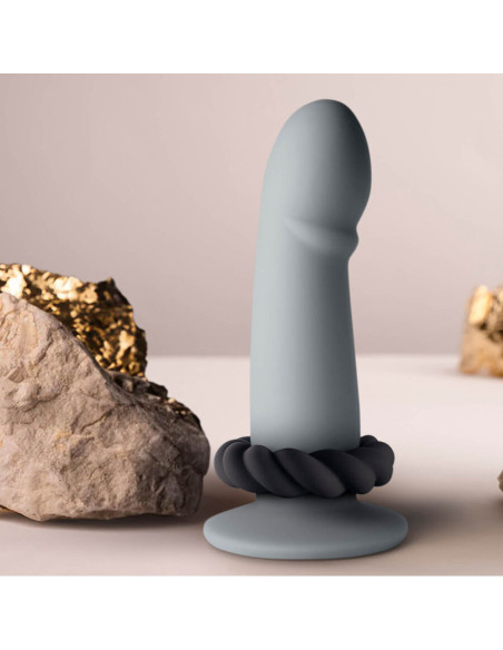 ROCKS-OFF - TWIST BLACK SILICONE MASTURBATOR RING