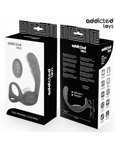 ADDICTED TOYS - DUAL PROSTATIC COCK RING NUOTOLINIO VALDYMO PULTAS