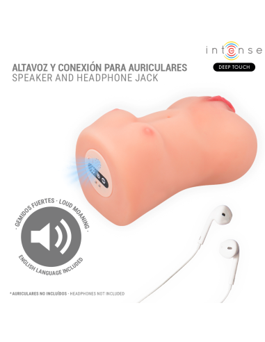 INTENSE DEEP TOUCH - CATHERINE VIBRATOR and SUCTION MASTURBATOR WITH VOICE