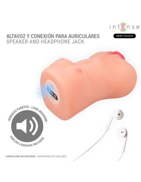 INTENSE DEEP TOUCH - CATHERINE VIBRATOR and SUCTION MASTURBATOR WITH VOICE