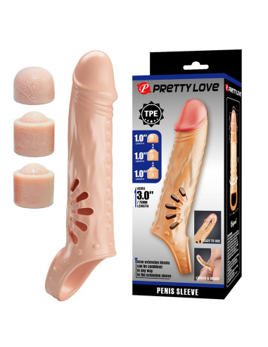 PRETTY LOVE - PENIS SLEEVE WITH EXTENDERS