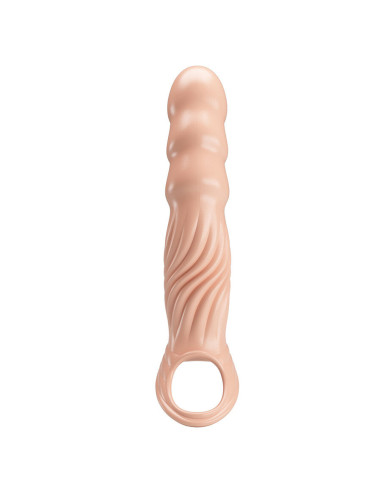 PRETTY LOVE - TEXTURED PENIS SHEATH WITH EXTENDERS