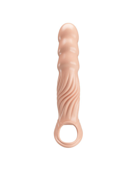 PRETTY LOVE - TEXTURED PENIS SHEATH WITH EXTENDERS