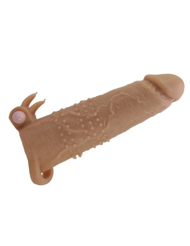 PRETTY LOVE - QUILLON PENIS SLEEVE WITH CLITORAL STIMULATOR AND VIBRATION