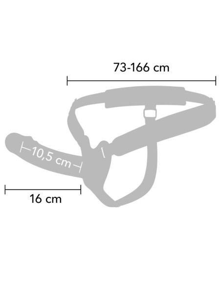 HIDDEN DESIRE - INFERNO PENIS SLEEVE STRAP-ON 16 CM