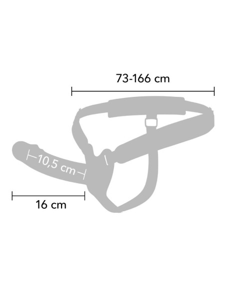 HIDDEN DESIRE - INFERNO VIBRATING PENIS SLEEVE STRAP-ON 16 CM