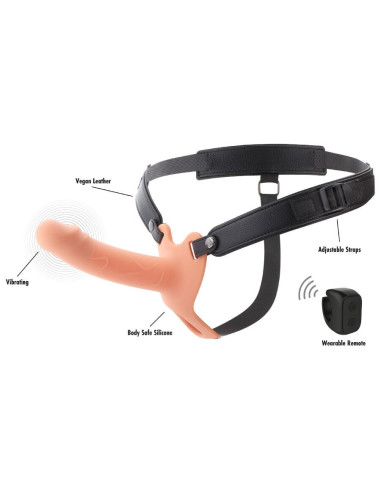 HIDDEN DESIRE - INFERNO VIBRATING PENIS SLEEVE STRAP-ON 16 CM