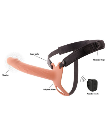 HIDDEN DESIRE - INFERNO VIBRATING PENIS SLEEVE STRAP-ON 20 CM