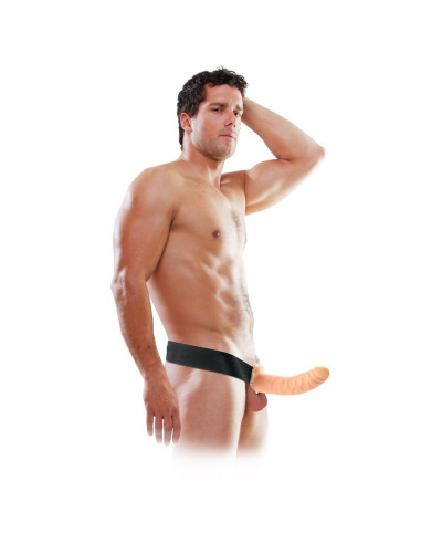 FETISH FANTASY SERIES - 19 CM HOLLOW STRAP-ON NATURAL