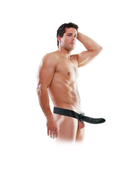 FETISH FANTASY SERIES - 19 CM HOLLOW STRAP-ON BLACK