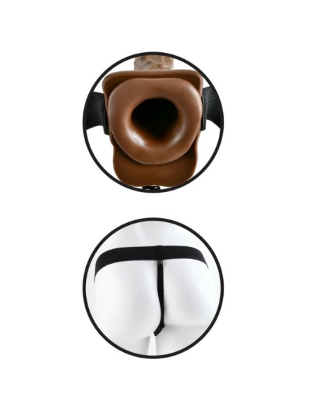 FETISH FANTASY SERIES - SERIES 7 HOLLOW STRAP-ON WITH BALLS