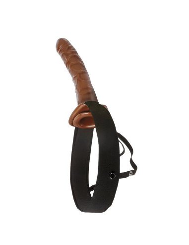FETISH FANTASY SERIES - CHOCOLATE DREAM HOLLOW STRAP-ON