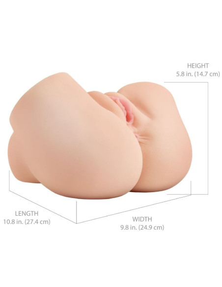 PDX ELITE - BACK THAT ASS UP REALISTIC VIBRATING VAGINA AND ANUS MASTURBATOR