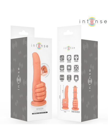INTENSE - BENDER G-SPOT STIMULATOR FLEXIBLE HAND 11.3 CM