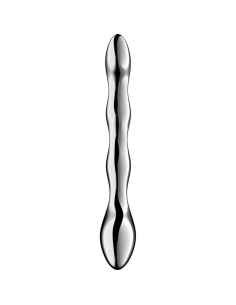 SATISFYER - COSMIC CREST 2 NERŪDĖJANČIO PLIENO DVIGUBAS DILDO 2