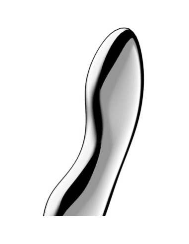 SATISFYER - COSMIC CREST 2 NERŪDĖJANČIO PLIENO DVIGUBAS DILDO