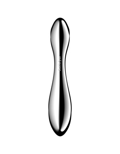 SATISFYER - PURE GRAVITY 2 NERŪDĖJANČIO PLIENO DVIGUBAS DILDO