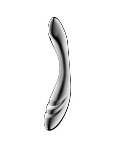 SATISFYER - PURE GRAVITY 3 NERŪDĖJANČIO PLIENO DVIGUBAS DILDO