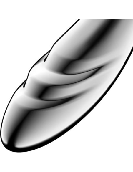 SATISFYER - PURE GRAVITY 3 NERŪDĖJANČIO PLIENO DVIGUBAS DILDO