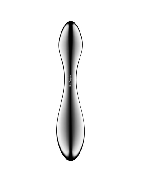SATISFYER - PURE GRAVITY 3 NERŪDĖJANČIO PLIENO DVIGUBAS DILDO