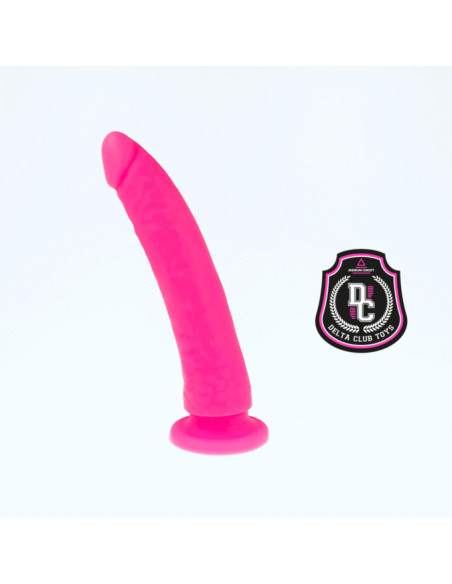 DELTA CLUB - ŽAISLAI ROŽINIS DILDO MEDICININIS SILIKONINIS 17 CM -O- 3 CM