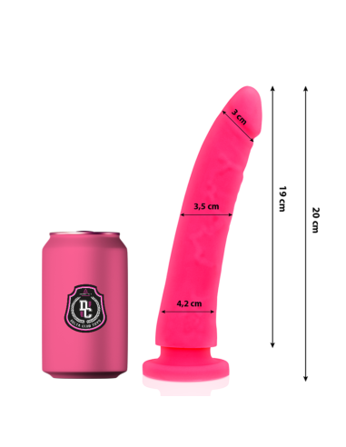 DELTA CLUB - TOYS PINK DILDO MEDICAL SILICONE 20 CM -O- 4 CM