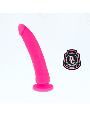 DELTA CLUB - ŽAISLAI ROŽINIS DILDO MEDICININIS SILIKONINIS 20 CM -O- 4 CM