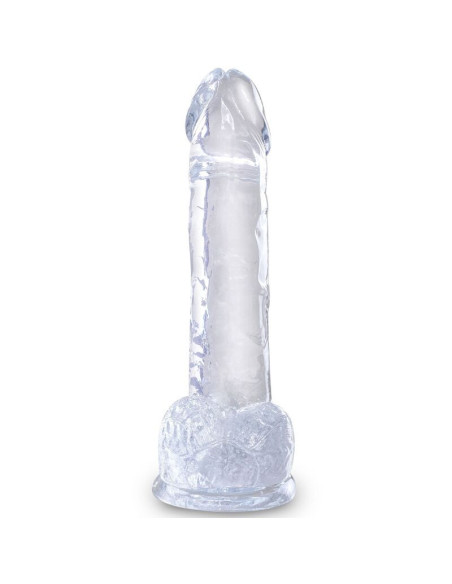 KING COCK - CLEAR REALISTIC PENIS WITH BALLS 15.2 CM TRANSPARENT