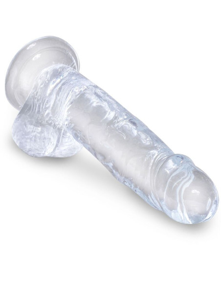 KING COCK - CLEAR REALISTIC PENIS WITH BALLS 15.2 CM TRANSPARENT